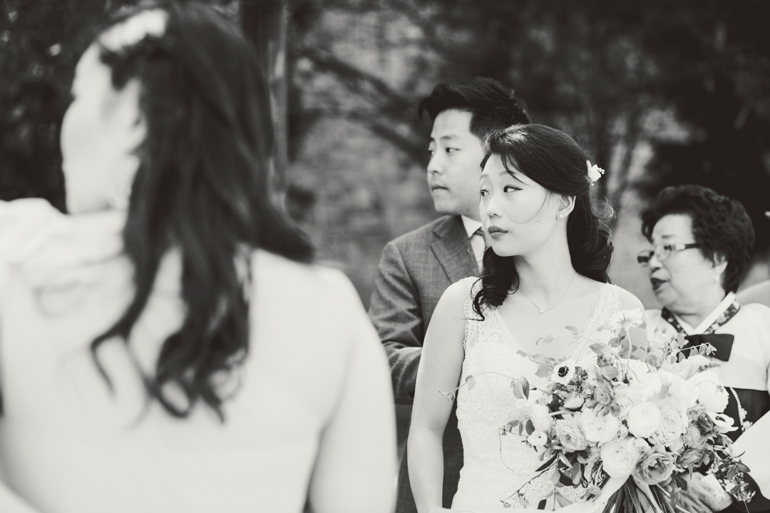 Marietta Brickyard Wedding with bridal party candid photo